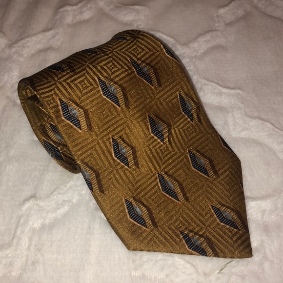 bill blass Other - 3/$20 - Bill Blass Black Label Gold Silk Tie